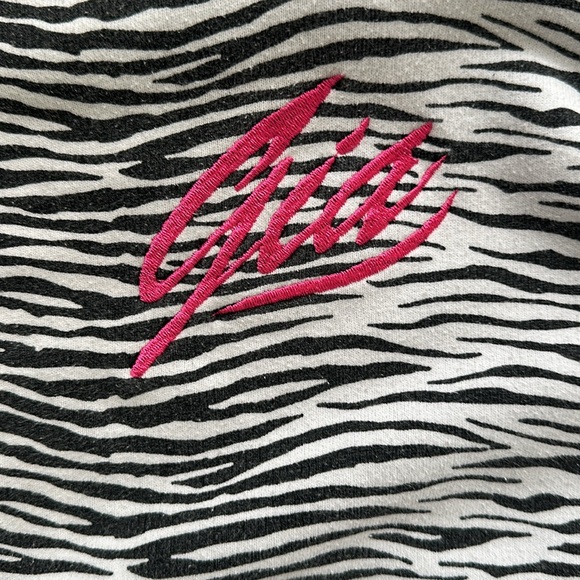 I.AM.GIA Black and White Zebra Print Joggers - Picture 3 of 6